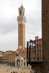 Obraz premium Torre del Mangia, Siena, Tuscany, Italy