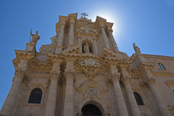 Obraz premium Le Duomo de Syracuse en Sicile