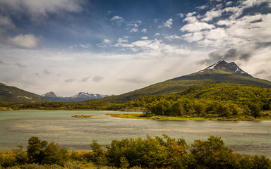 Lago Roca located near Ushuaia, Patagonia, Argentina