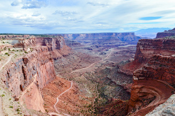 Fototapeta na wymiar Large parks in the United States. Utah desert