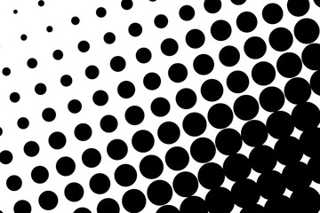 Comic pattern. Monochrome halftone background. Black and white color. Vector illustration