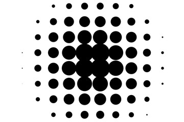 Comic pattern. Monochrome halftone background. Black and white color. Vector illustration