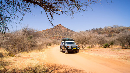 Roadtrip mit Jeep durch Afrikas Savanne