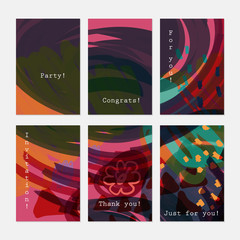 Doodle flower scribbles red on green