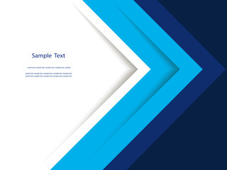 Abstract blue report cover template design.