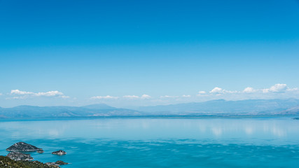 Wonderful Skutary Lake in Montenegro. 