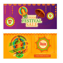 Happy Onam Big Shopping Sale Advertisement background