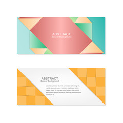 Fototapeta premium Vector design business banner,template, of geometric design.
