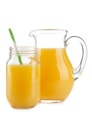 Jar of orange juice