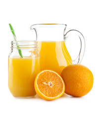 Jar of orange juice