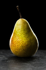 Pear on dark background