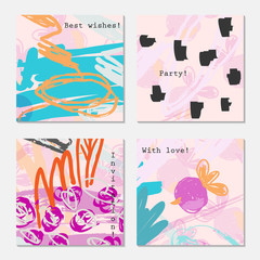 Naklejka premium Sketched leaf and berry on light purple