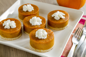 Mini Pumpkin Pies for Holiday Celebrations