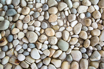 Decorative sand and pebble stones abstract texture