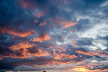 Naklejka na ściany i meble Clouds at sunrise