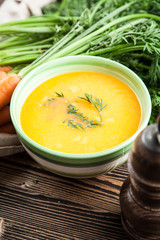 Carrot cream soup