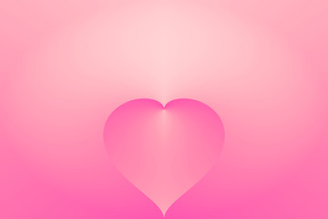 Heart on the background