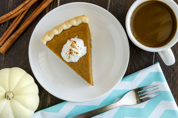 Homemade Pumpkin Pie Slices