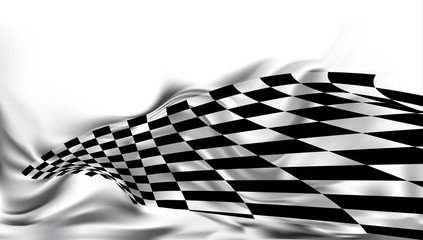 Fototapeta premium race flag wave, waveing checkered flag background layout