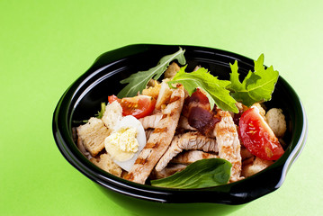 Caesar Salad in lunch box