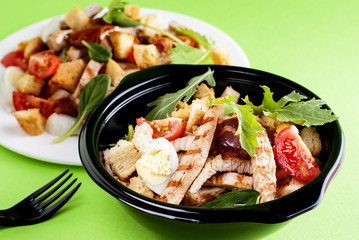 Caesar Salad in lunch box