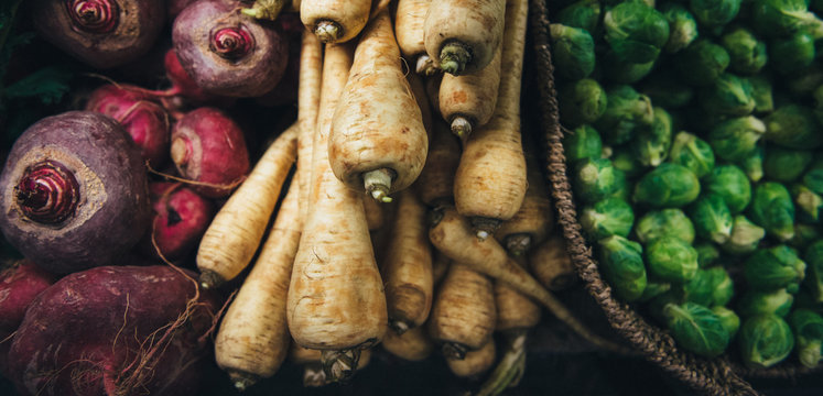 Fresh local vegetables for sale at the market