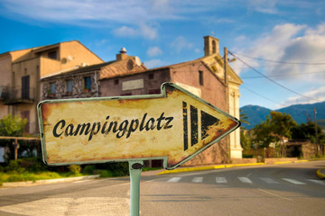 Schild 198 - Campingplatz