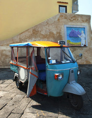 Ischia; Ischia Porto, typical taxi.