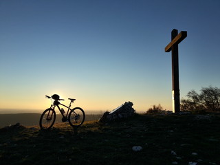 Panorama Colli Berici Sossano Montain Bike MTB escursione crocefisso croce