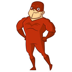 Obraz premium Superhero man Cartoon character