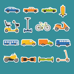 Collection of transport icons