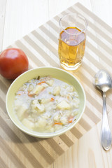 Soup with cauliflower