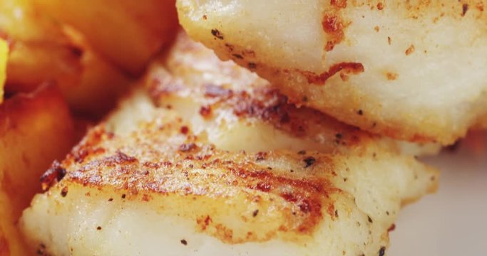 roasted codfish fillet with vegetables