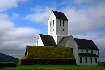 Fototapeta premium Episcopal cathedral, Skalholt, Iceland