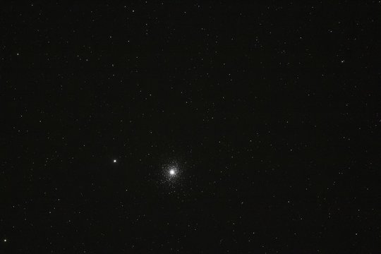 Deep sky photo, abstract with nebula, star clusters and dark sky
