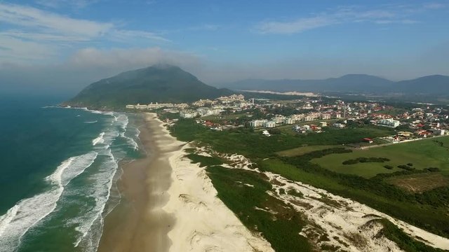 FLORIANOPOLIS, SANTA CATARINA ISLAND, BRAZIL - Costao do santinho Beach Florianopolis, Santa Catarina. July, 2017