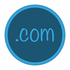 App Icon blau .com Domain