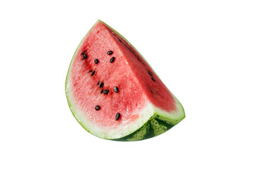 Sliced of watermelon isolated on white background.