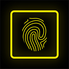 Neon Button App - Fingerabdruck ID