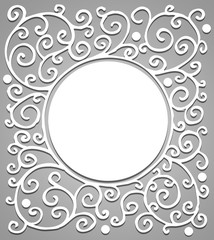 Vintage background with circle in the center of the image. Vector illustration.