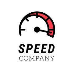 Speed logo. Internet or car abstract symbol of speed logo design. Vector icon for logo template