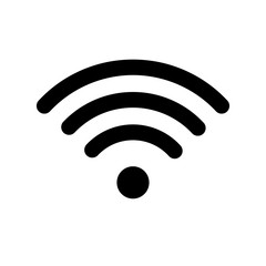Wifi technology symbol. Wireless and wifi icon. Sign for remote internet access. Podcast vector symbol. Simple vector illustration