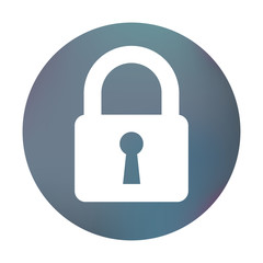 Farbiger Button - Türschloss