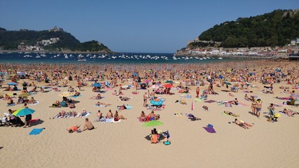 Beach at San Sebastian, Spain