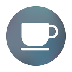 Farbiger Button - Tasse