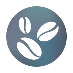 Farbiger Button - Kaffeebohnen
