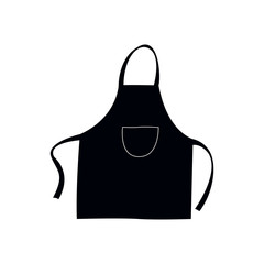 Isolated silhouette of an apron, Vector illustration