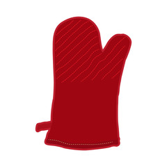 Isolated kitchen glove on a white background, Vector illustration
