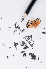 School black pencil on white background
