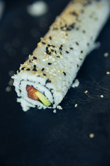 Sushi Roll Being Displayed